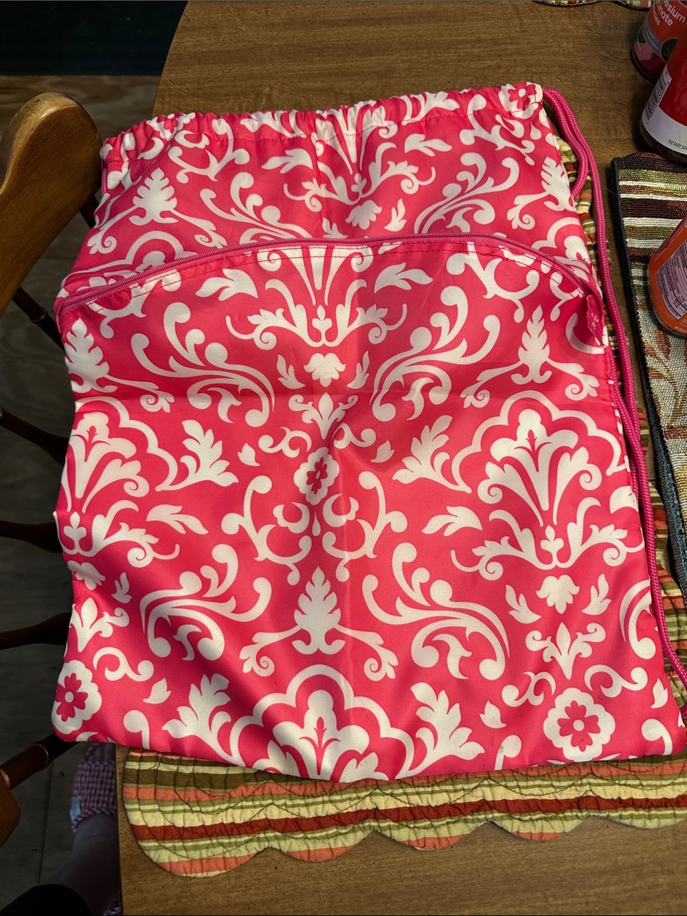 Thirty-one Women’s Pink Printed Drawstring bag